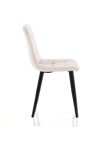 Set 4 sedie imbottite per sala da pranzo Judy