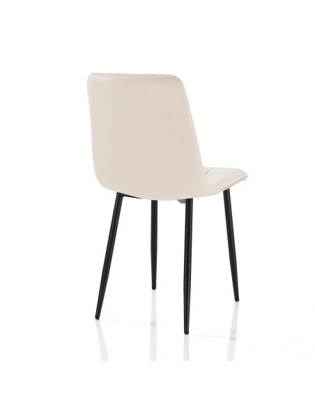 Set 4 sedie imbottite per sala da pranzo Judy