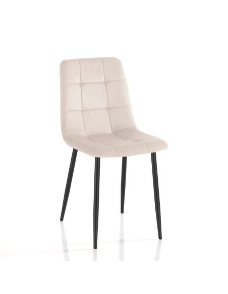 Set 4 sedie imbottite per sala da pranzo Judy