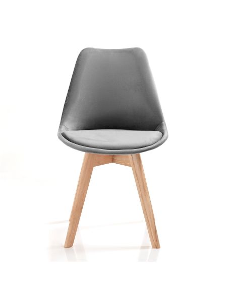 Set 4 sedie imbottite per sala da pranzo Kirby Soft