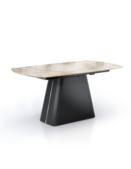 Tavolo allungabile con piano in ceramica Robert