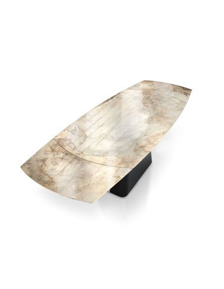 Tavolo allungabile con piano in ceramica Robert