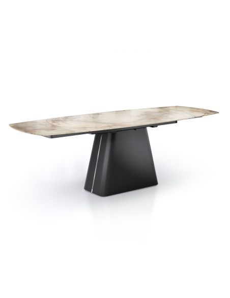 Tavolo allungabile con piano in ceramica Robert