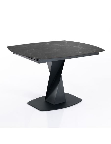 Tavolo allungabile con piano in ceramica Bernat Black