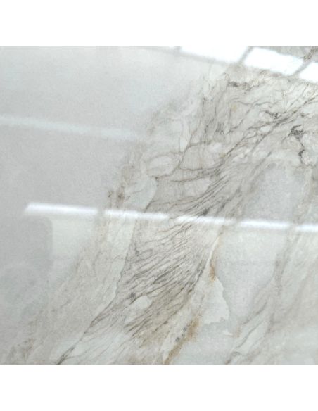 Tavolo allungabile con piano in ceramica Ross White