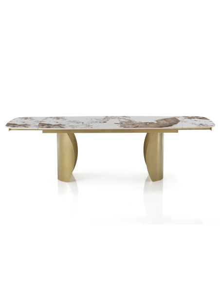 Tavolo allungabile con piano in ceramica Ridge A