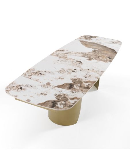 Tavolo allungabile con piano in ceramica Ridge A