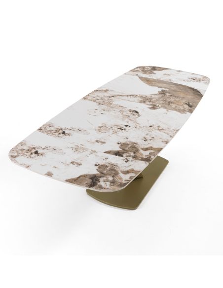 Tavolo allungabile con piano in ceramica Michael A