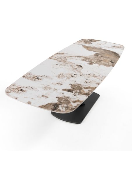 Tavolo allungabile con piano in ceramica Michael B Tavolo allungabile con piano in ceramica Michael B