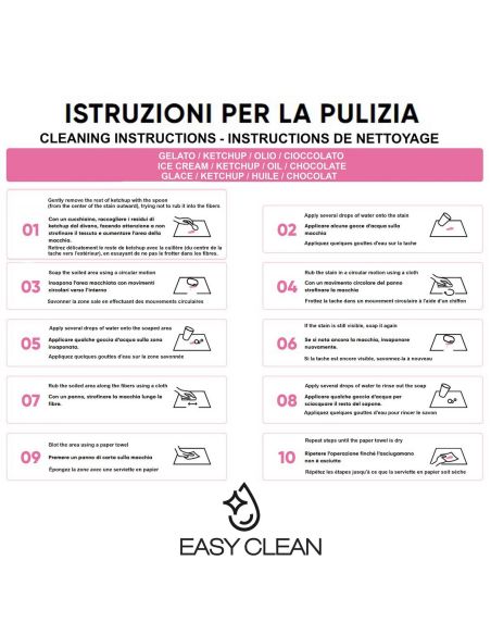 Set 4 sedie imbottite per sala pranzo Mary