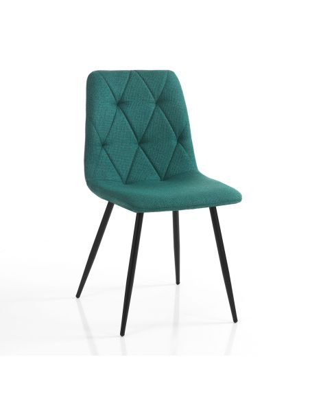 Set 4 sedie imbottite per sala pranzo Mary Multicolor