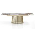 Tavolo allungabile con piano in ceramica Colin A