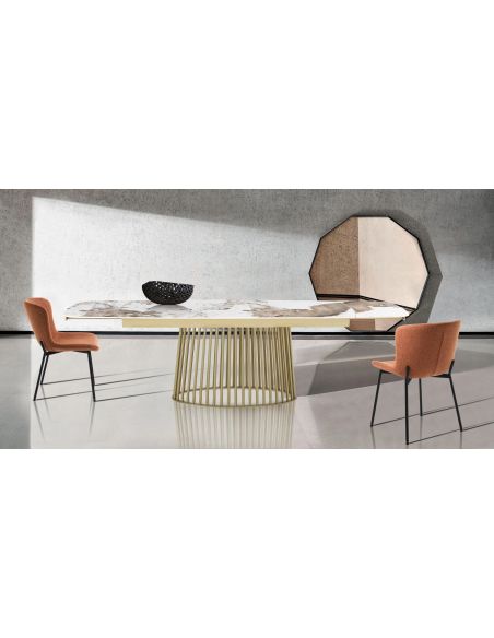 Tavolo allungabile con piano in ceramica Colin A Tavolo allungabile con piano in ceramica Colin A
