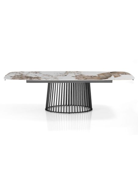 Tavolo allungabile con piano in ceramica Colin B