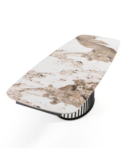 Tavolo allungabile con piano in ceramica Colin B