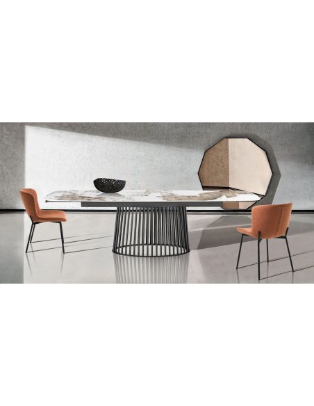 Tavolo allungabile con piano in ceramica Colin B