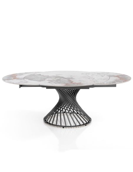 Tavolo allungabile con piano in ceramica Scott B