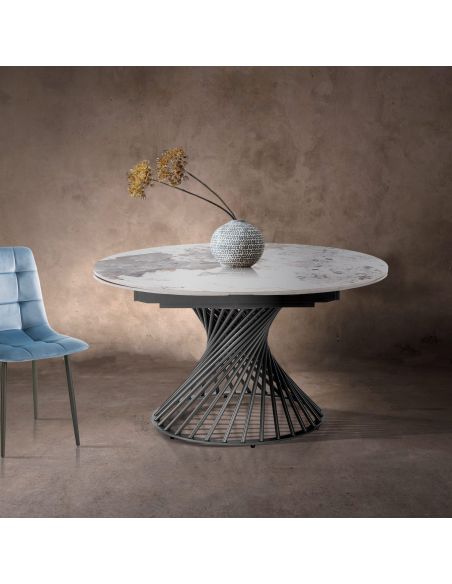 Tavolo allungabile con piano in ceramica Scott B