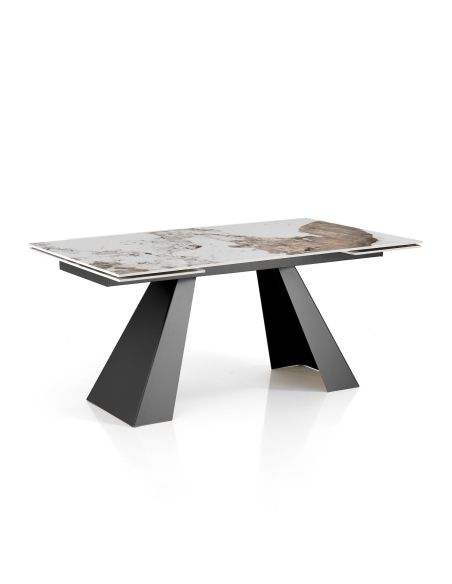 Tavolo allungabile con piano in ceramica Karl B