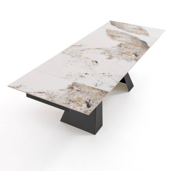 Tavolo allungabile con piano in ceramica Karl B 2