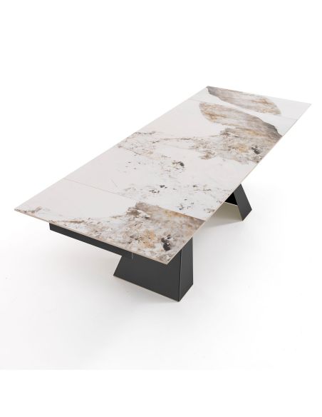 Tavolo allungabile con piano in ceramica Karl B