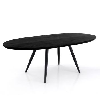 Tavolo allungabile con piano in MDF Lillestrom Black 2