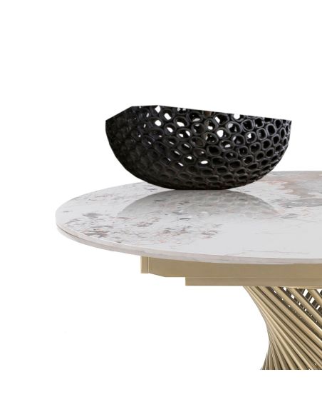 Tavolo allungabile con piano in ceramica Scott A