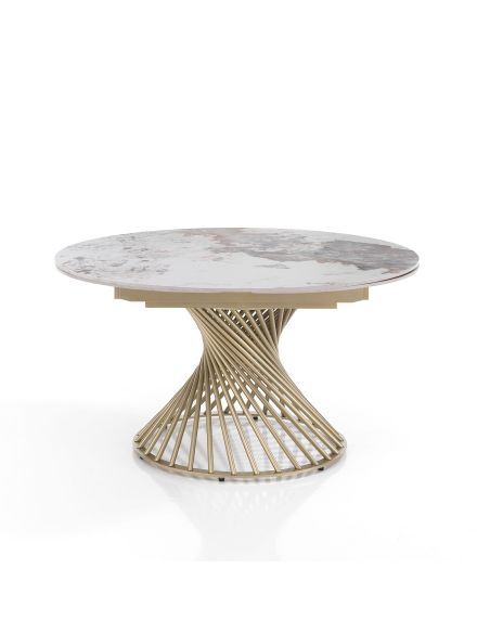 Tavolo allungabile con piano in ceramica Scott A