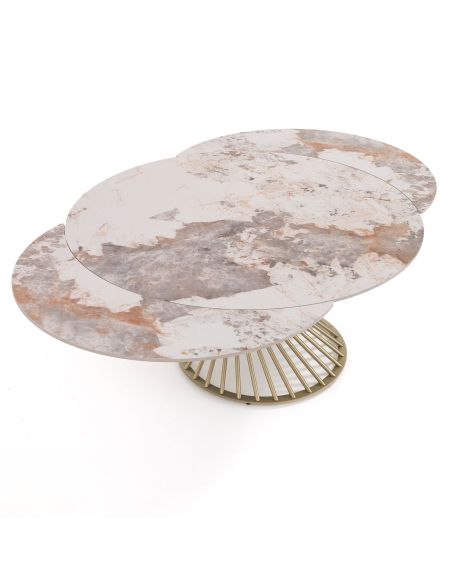 Tavolo allungabile con piano in ceramica Scott A