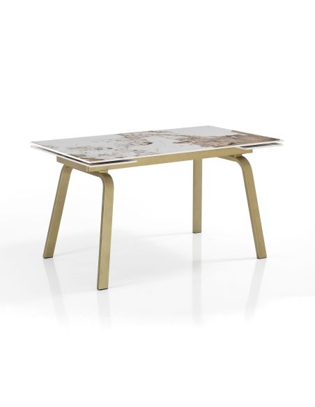 Tavolo allungabile con piano in ceramica Anselm A