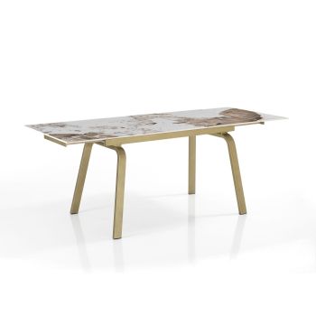 Tavolo allungabile con piano in ceramica Anselm A 2