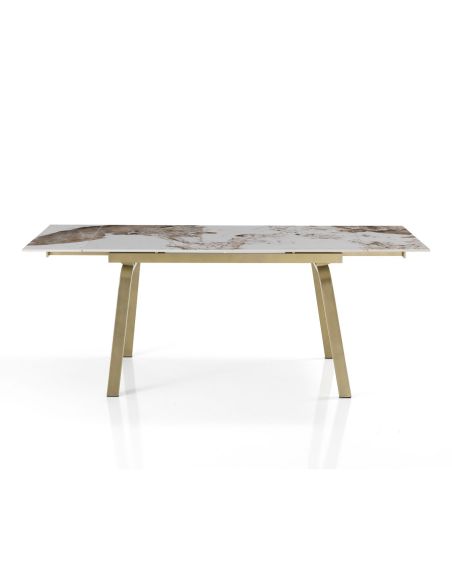 Tavolo allungabile con piano in ceramica Anselm A