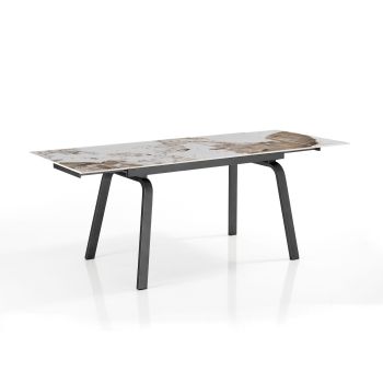 Tavolo allungabile con piano in ceramica Anselm B 2