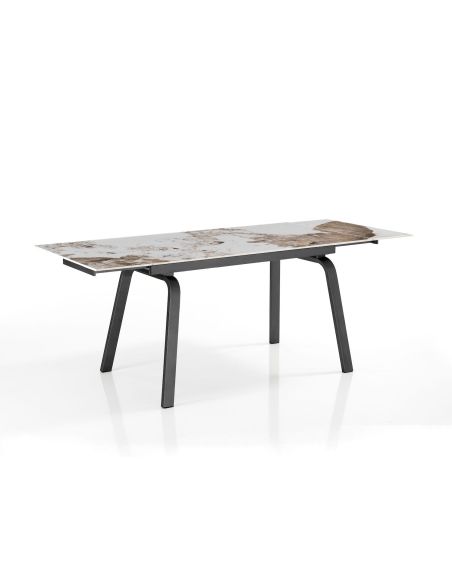 Tavolo allungabile con piano in ceramica Anselm B