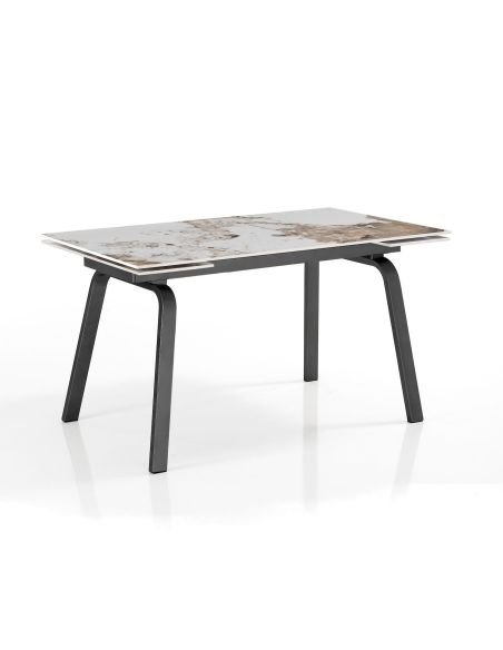 Tavolo allungabile con piano in ceramica Anselm B