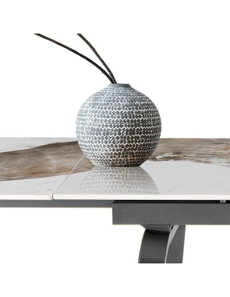 Tavolo allungabile con piano in ceramica Anselm B