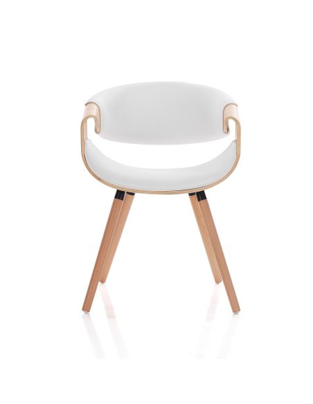 Sedia moderna per soggiorno o camera Once 2 Wood