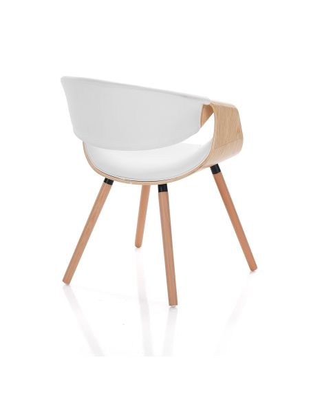 Sedia moderna per soggiorno o camera Once 2 Wood