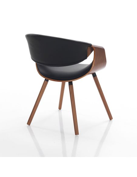 Sedia moderna per soggiorno o camera Once 2 Dark Wood
