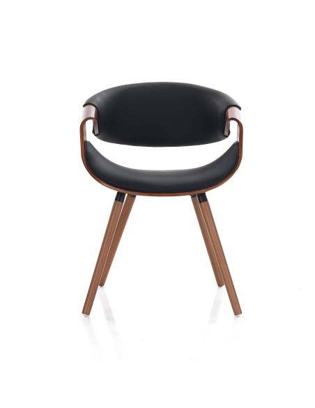 Sedia moderna per soggiorno o camera Once 2 Dark Wood