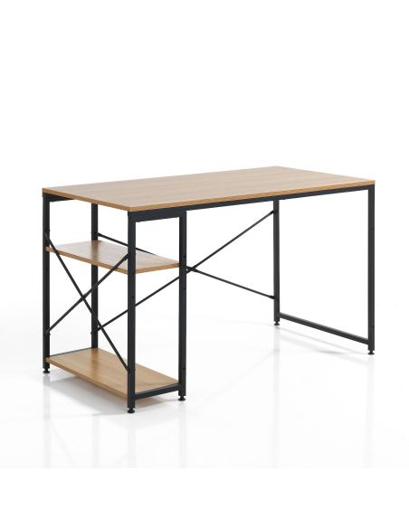 Scrivania da ufficio in acciaio e legno Teddy