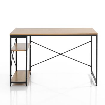 Scrivania da ufficio in acciaio e legno Teddy 2