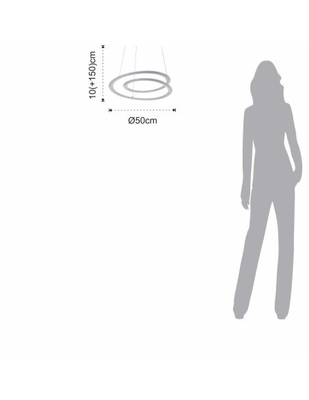 Lampadario a sospensione per camera da letto o soggiorno William