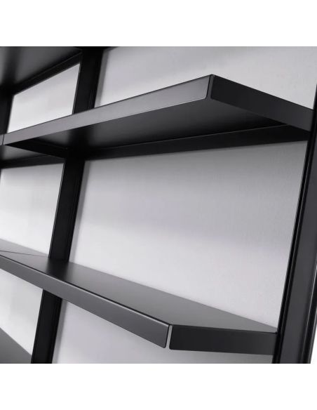 Scaffale libreria in acciaio ed alluminio bianco o grigio Astryd 15