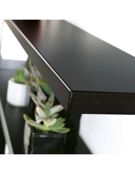 Scaffale da parete moderno in acciaio bianco o nero Astryd 39