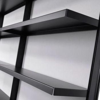 Scaffale libreria da parete in acciaio per casa ufficio Astryd 7 2