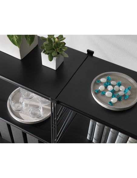 Cabina armadio componibile design moderno Melker B - Nero