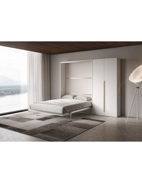 Letto a scomparsa francese o matrimoniale con armadio 2 ante Capital Letto a scomparsa francese o matrimoniale con armadio 2 ante Capital