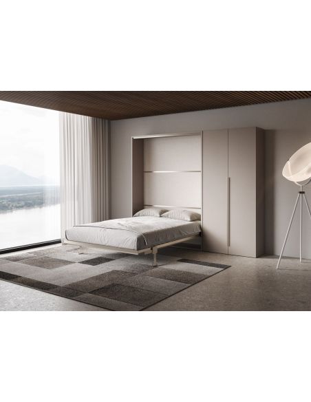 Letto a scomparsa francese o matrimoniale con armadio 2 ante Capital Letto a scomparsa francese o matrimoniale con armadio 2 ante Capital