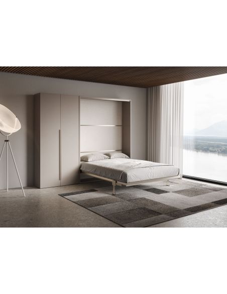 Letto a scomparsa francese o matrimoniale con armadio 2 ante Capital Letto a scomparsa francese o matrimoniale con armadio 2 ante Capital
